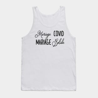 Mariage covid Mariage solide Tank Top